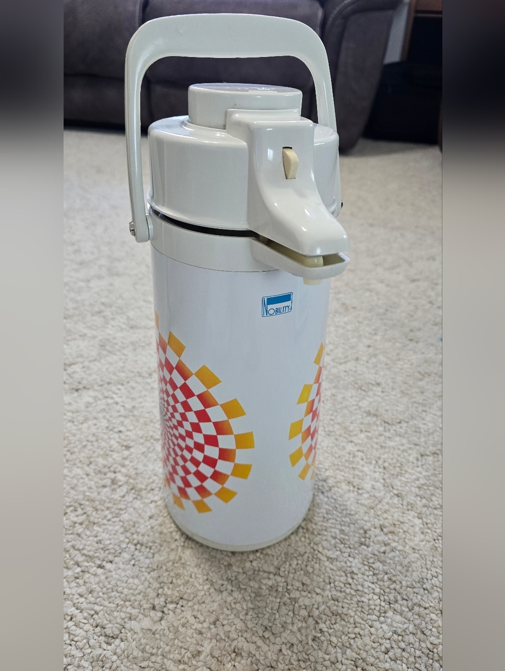 Vintage Nobility Thermo-Aire-Jug Thermos With Box